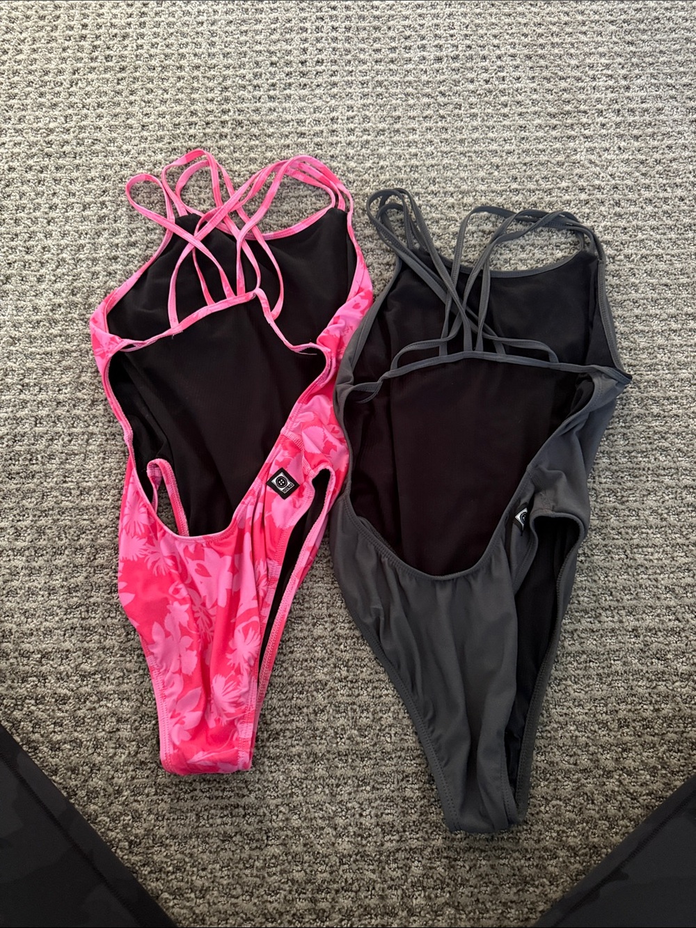 Jolyn “Ryker” Suits: Pink Floral & Gray - Picture 2 of 4